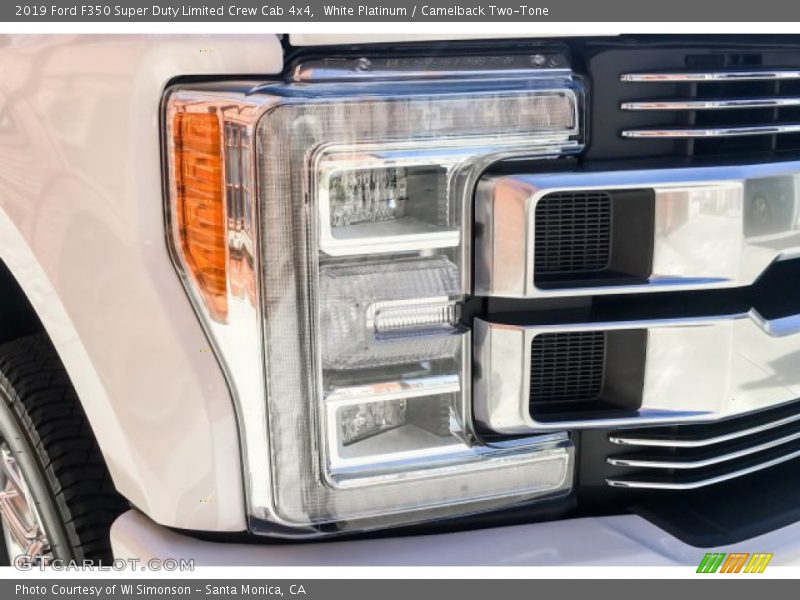 White Platinum / Camelback Two-Tone 2019 Ford F350 Super Duty Limited Crew Cab 4x4