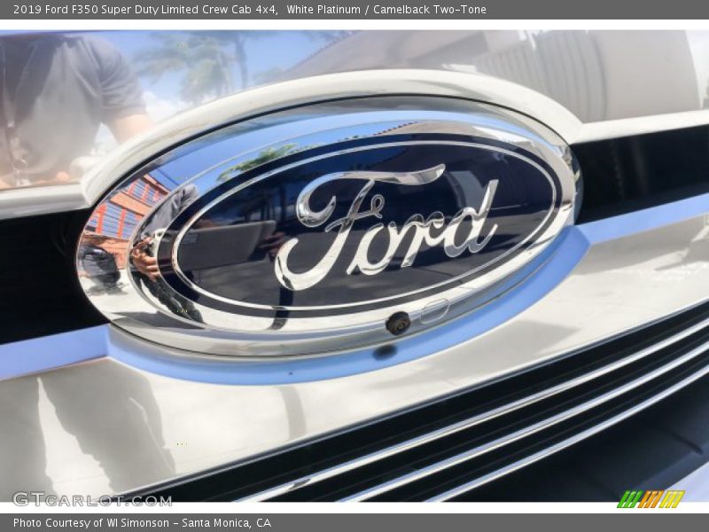 White Platinum / Camelback Two-Tone 2019 Ford F350 Super Duty Limited Crew Cab 4x4