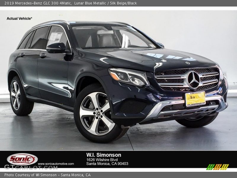 Lunar Blue Metallic / Silk Beige/Black 2019 Mercedes-Benz GLC 300 4Matic