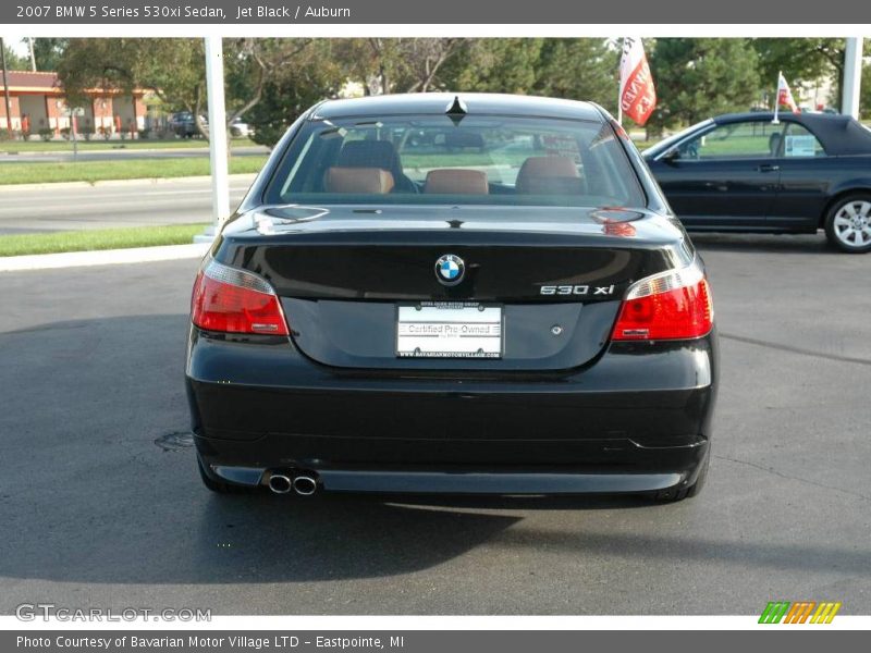 Jet Black / Auburn 2007 BMW 5 Series 530xi Sedan