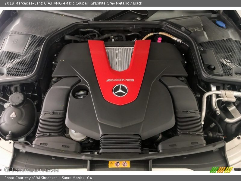 Graphite Grey Metallic / Black 2019 Mercedes-Benz C 43 AMG 4Matic Coupe