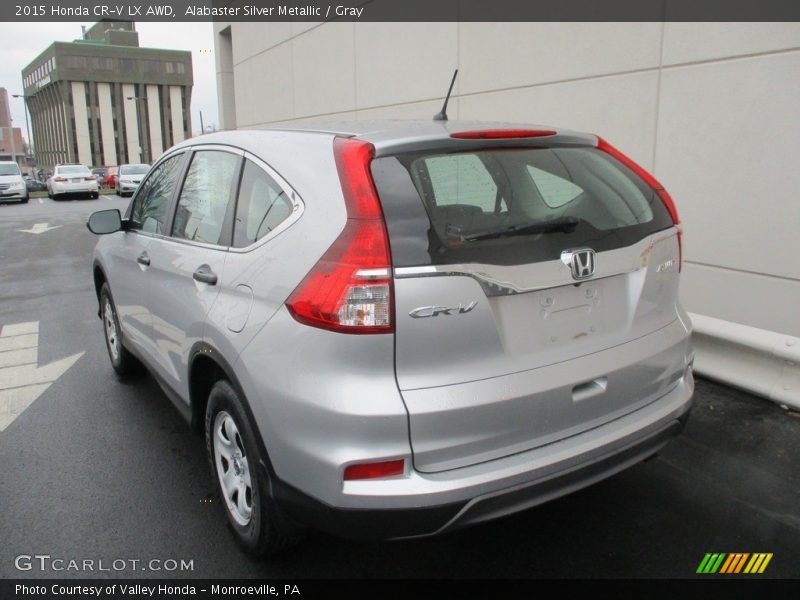 Alabaster Silver Metallic / Gray 2015 Honda CR-V LX AWD