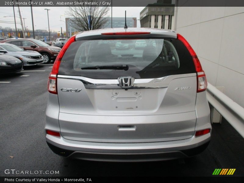 Alabaster Silver Metallic / Gray 2015 Honda CR-V LX AWD
