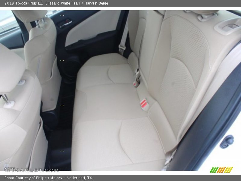 Blizzard White Pearl / Harvest Beige 2019 Toyota Prius LE