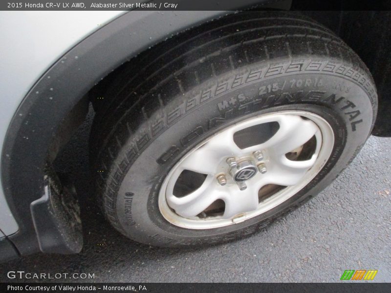 Alabaster Silver Metallic / Gray 2015 Honda CR-V LX AWD