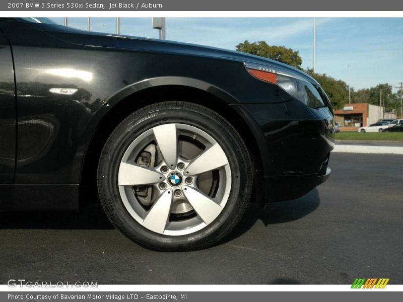 Jet Black / Auburn 2007 BMW 5 Series 530xi Sedan