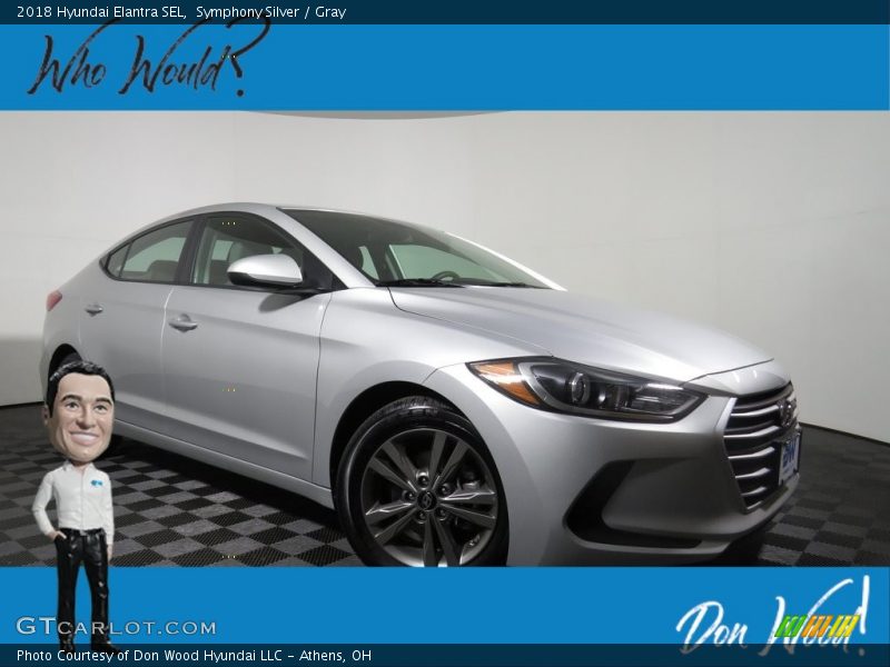 Symphony Silver / Gray 2018 Hyundai Elantra SEL