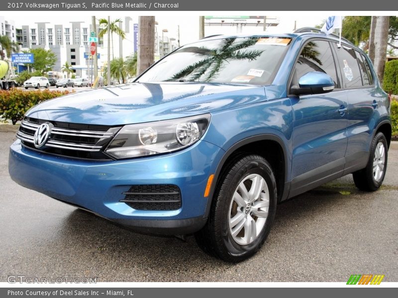 Pacific Blue Metallic / Charcoal 2017 Volkswagen Tiguan S