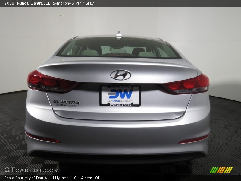 Symphony Silver / Gray 2018 Hyundai Elantra SEL