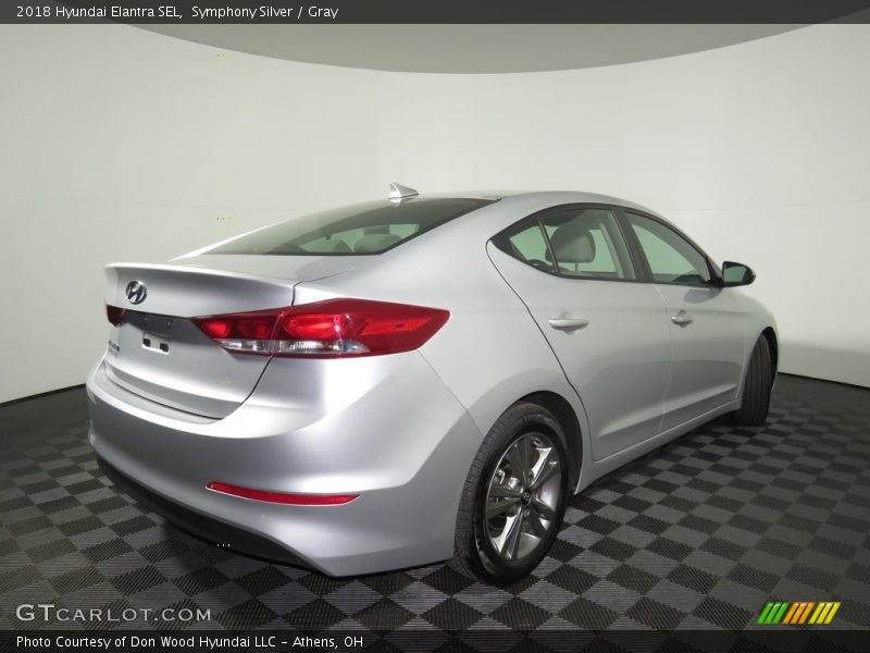 Symphony Silver / Gray 2018 Hyundai Elantra SEL