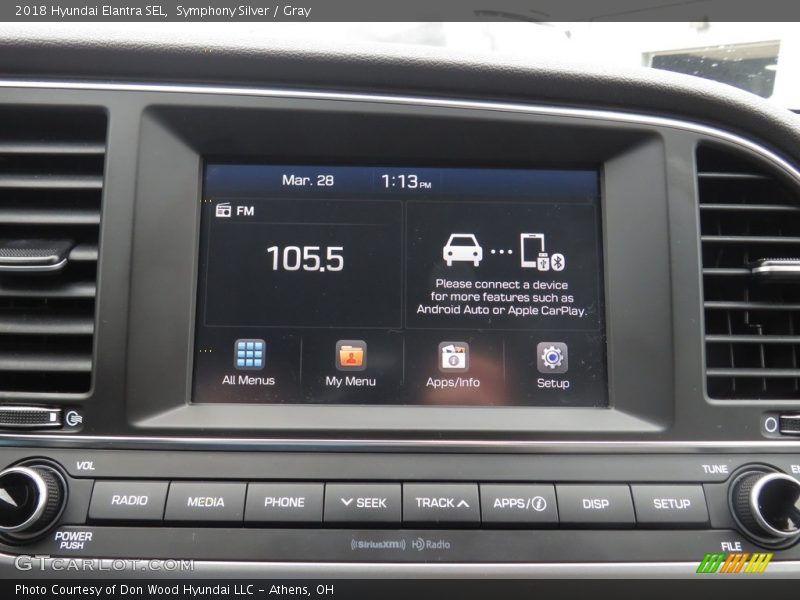 Symphony Silver / Gray 2018 Hyundai Elantra SEL