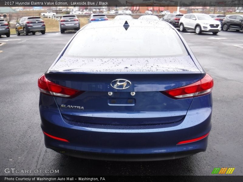 Lakeside Blue / Black 2017 Hyundai Elantra Value Edition