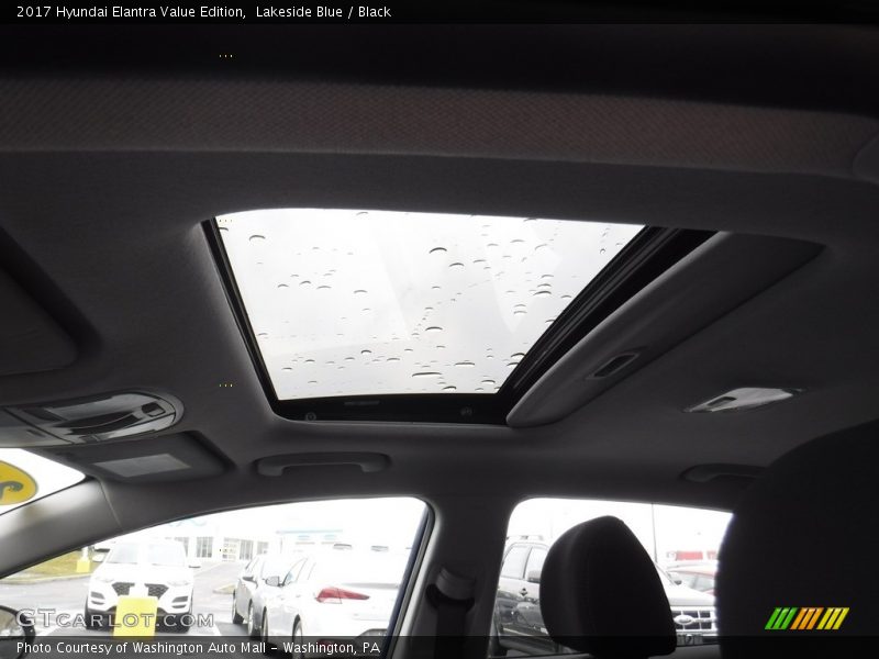 Lakeside Blue / Black 2017 Hyundai Elantra Value Edition