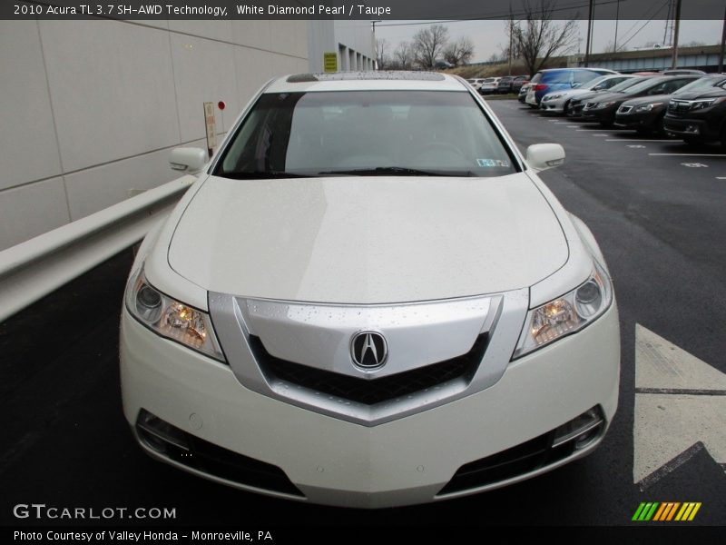 White Diamond Pearl / Taupe 2010 Acura TL 3.7 SH-AWD Technology