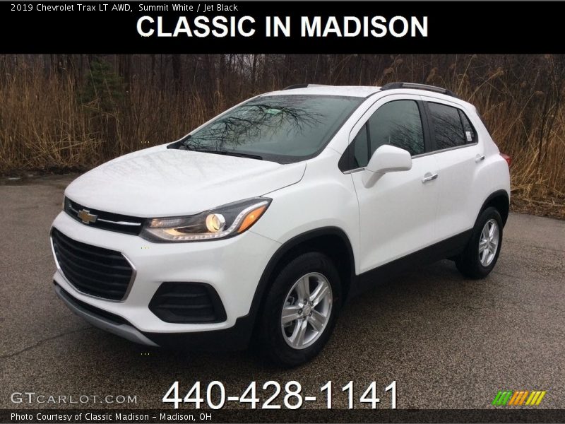 Summit White / Jet Black 2019 Chevrolet Trax LT AWD