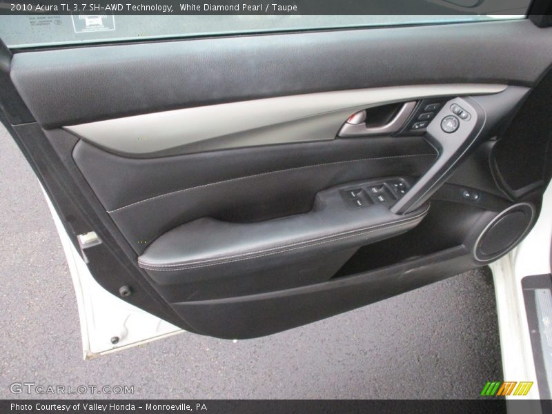 White Diamond Pearl / Taupe 2010 Acura TL 3.7 SH-AWD Technology