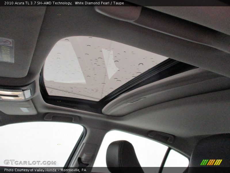White Diamond Pearl / Taupe 2010 Acura TL 3.7 SH-AWD Technology