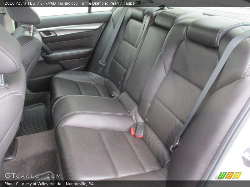 White Diamond Pearl / Taupe 2010 Acura TL 3.7 SH-AWD Technology