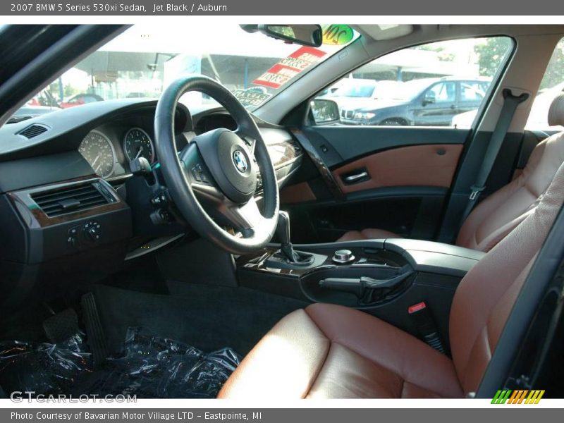 Jet Black / Auburn 2007 BMW 5 Series 530xi Sedan