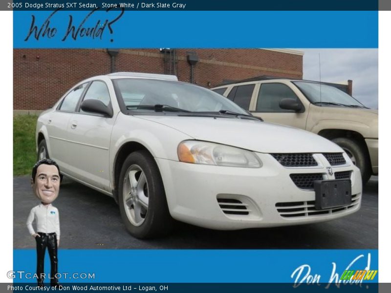 Stone White / Dark Slate Gray 2005 Dodge Stratus SXT Sedan