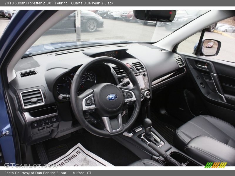 Quartz Blue Pearl / Black 2018 Subaru Forester 2.0XT Touring