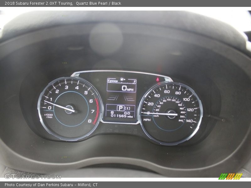 Quartz Blue Pearl / Black 2018 Subaru Forester 2.0XT Touring