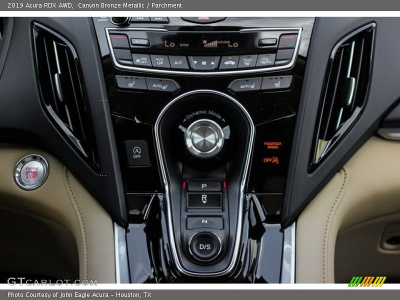 Controls of 2019 RDX AWD