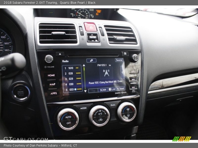 Quartz Blue Pearl / Black 2018 Subaru Forester 2.0XT Touring