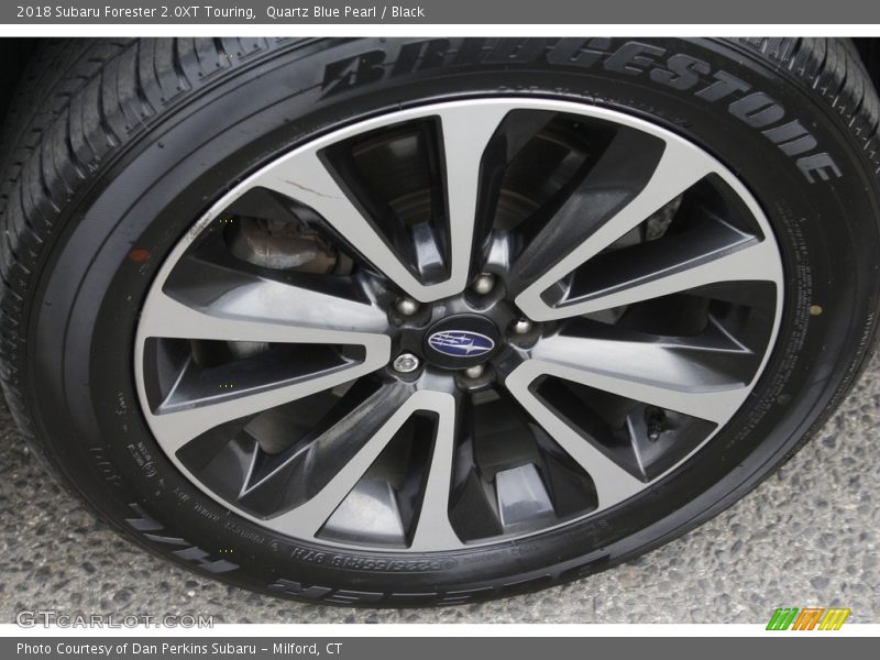 Quartz Blue Pearl / Black 2018 Subaru Forester 2.0XT Touring