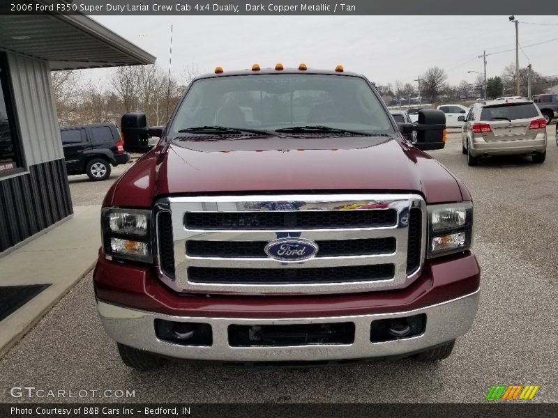 Dark Copper Metallic / Tan 2006 Ford F350 Super Duty Lariat Crew Cab 4x4 Dually