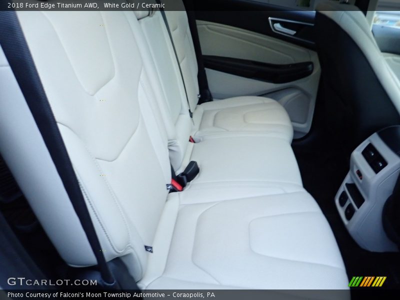 White Gold / Ceramic 2018 Ford Edge Titanium AWD