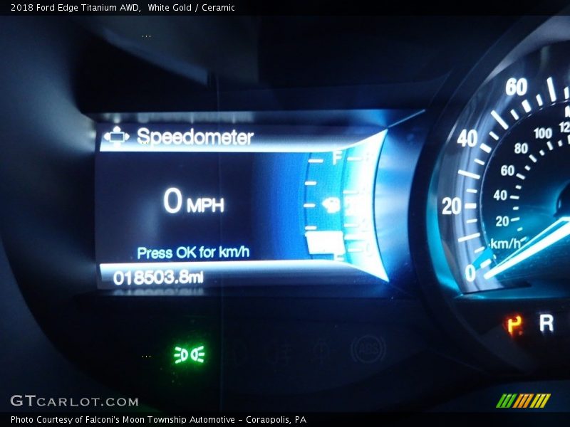 White Gold / Ceramic 2018 Ford Edge Titanium AWD