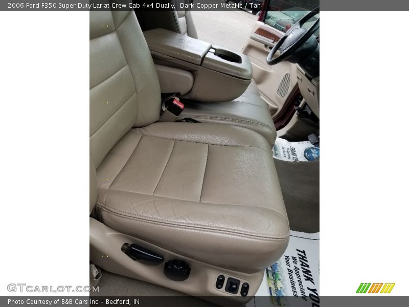 Dark Copper Metallic / Tan 2006 Ford F350 Super Duty Lariat Crew Cab 4x4 Dually