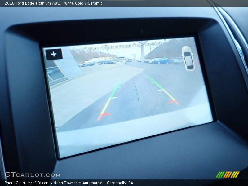 White Gold / Ceramic 2018 Ford Edge Titanium AWD