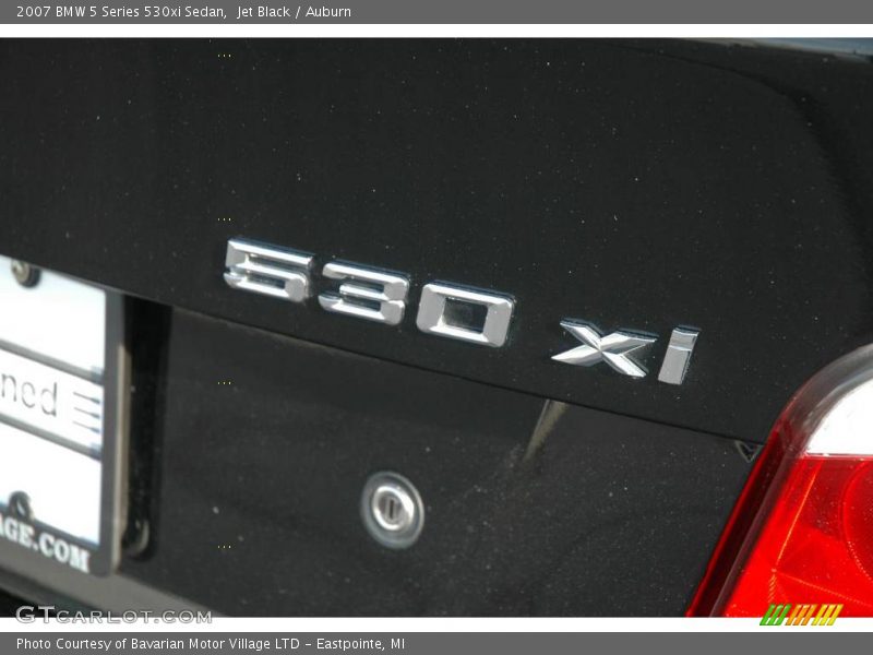 Jet Black / Auburn 2007 BMW 5 Series 530xi Sedan