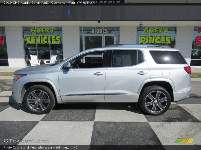 Quicksilver Metallic / Jet Black 2019 GMC Acadia Denali AWD