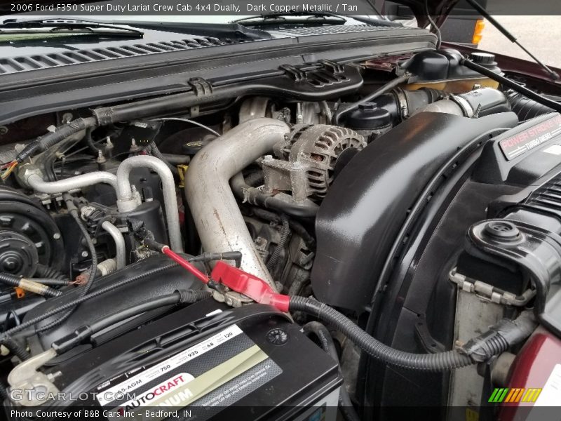 Dark Copper Metallic / Tan 2006 Ford F350 Super Duty Lariat Crew Cab 4x4 Dually