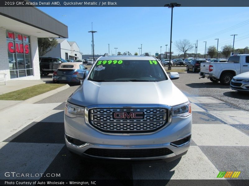 Quicksilver Metallic / Jet Black 2019 GMC Acadia Denali AWD