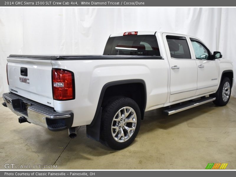 White Diamond Tricoat / Cocoa/Dune 2014 GMC Sierra 1500 SLT Crew Cab 4x4