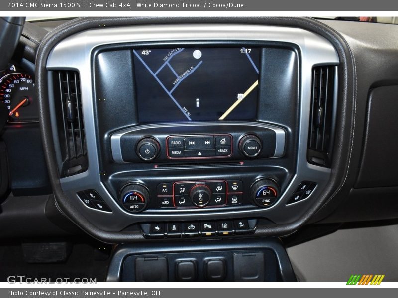 White Diamond Tricoat / Cocoa/Dune 2014 GMC Sierra 1500 SLT Crew Cab 4x4