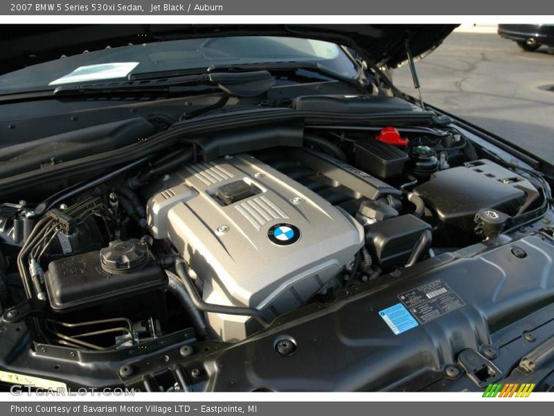 Jet Black / Auburn 2007 BMW 5 Series 530xi Sedan