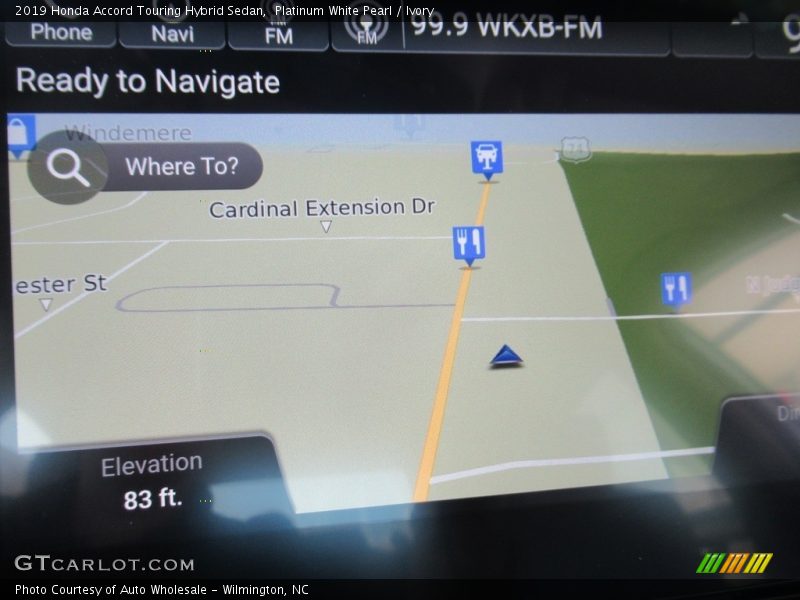 Platinum White Pearl / Ivory 2019 Honda Accord Touring Hybrid Sedan