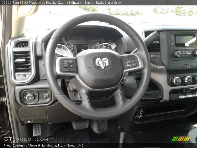  2019 5500 Tradesman Regular Cab 4x4 Chassis Steering Wheel