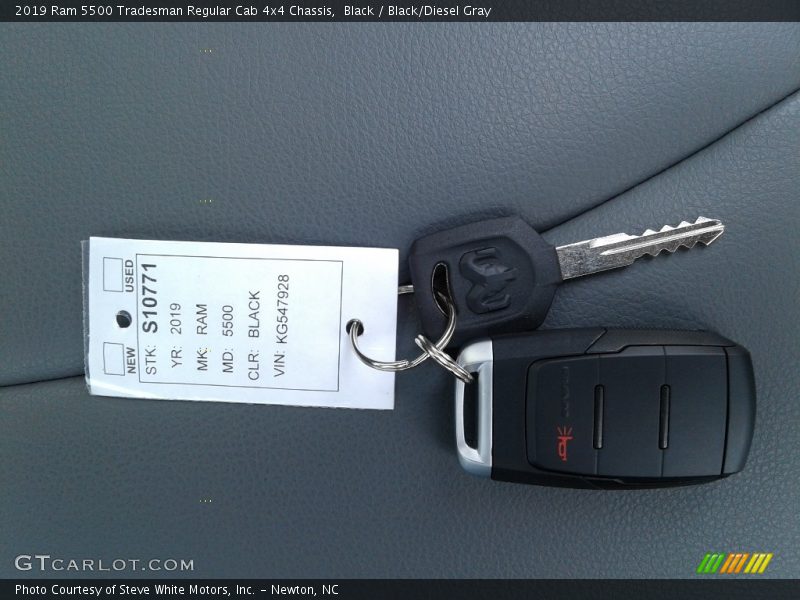 Black / Black/Diesel Gray 2019 Ram 5500 Tradesman Regular Cab 4x4 Chassis
