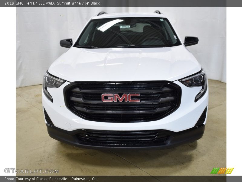 Summit White / Jet Black 2019 GMC Terrain SLE AWD