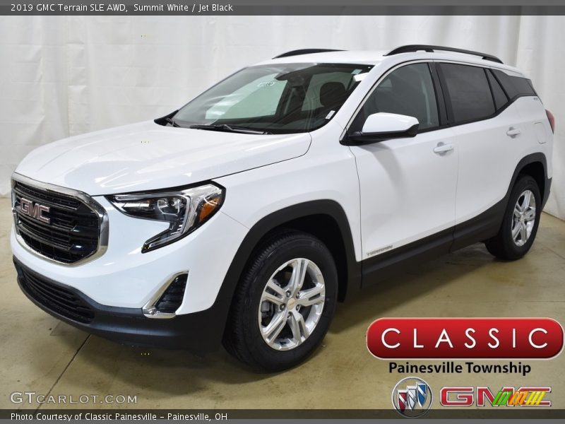 Summit White / Jet Black 2019 GMC Terrain SLE AWD