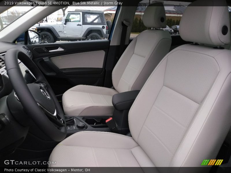 Blue Silk Metallic / Storm Gray 2019 Volkswagen Tiguan SE 4MOTION