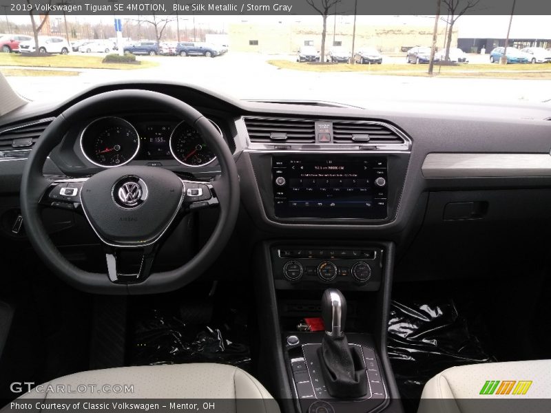 Blue Silk Metallic / Storm Gray 2019 Volkswagen Tiguan SE 4MOTION