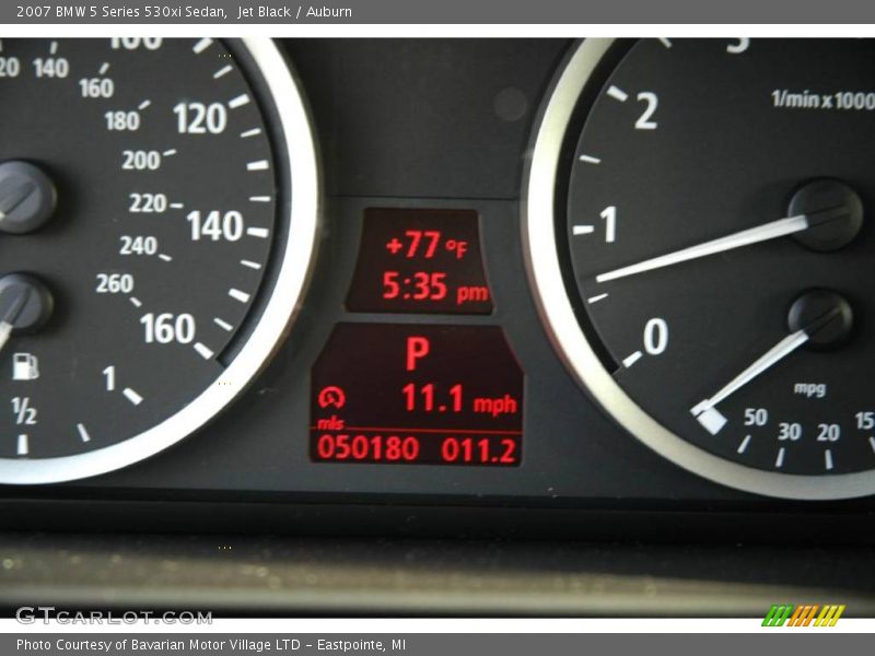 Jet Black / Auburn 2007 BMW 5 Series 530xi Sedan