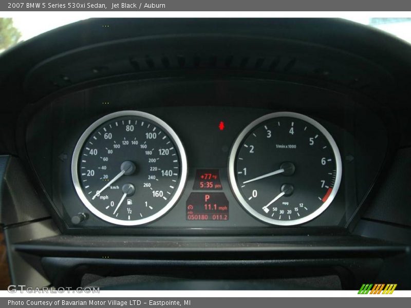 Jet Black / Auburn 2007 BMW 5 Series 530xi Sedan